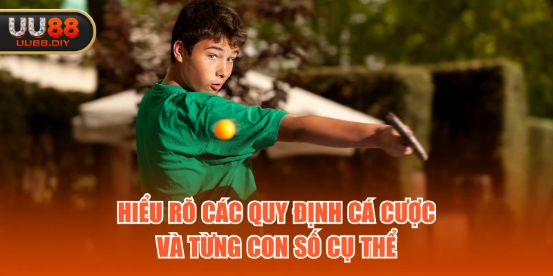 Hiểu rõ các quy định cá cược và từng con số cụ thể
